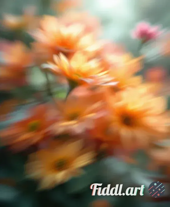 Media Index 0 | A highly macro, and abstract interpretation of flowers for a luxury visual. The scene captures flora