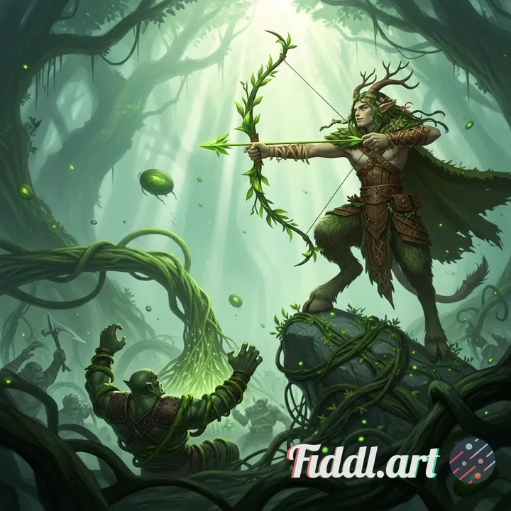 ✅ NFT #119 — “Verdant Satyr Warden” (Ranger)
⿡ Unit Type / Role: Ranger
⿢ Race / Species: Satyr – Ve