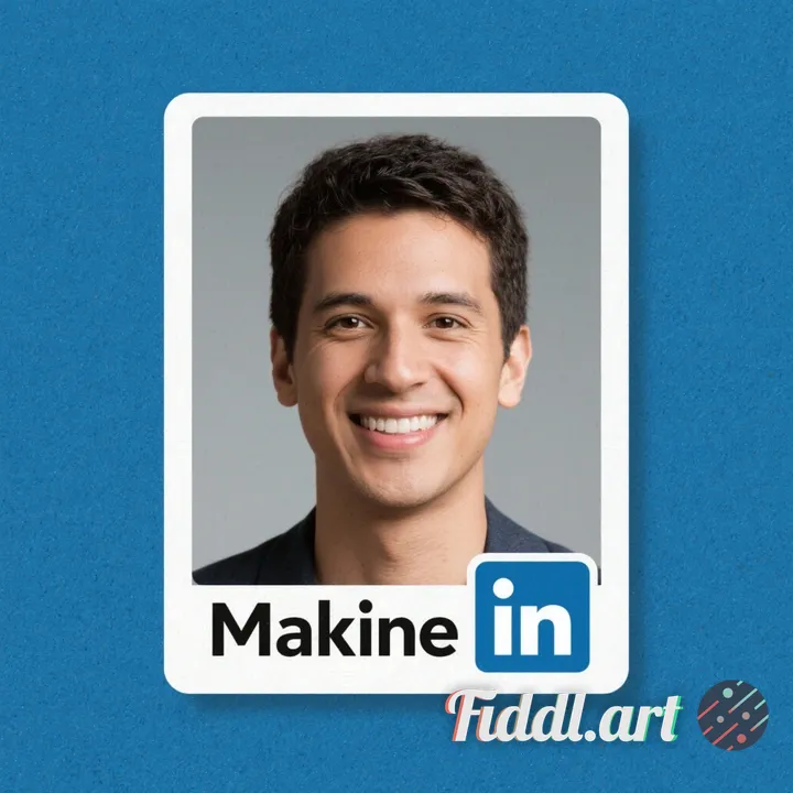 make linkedin photo using my face