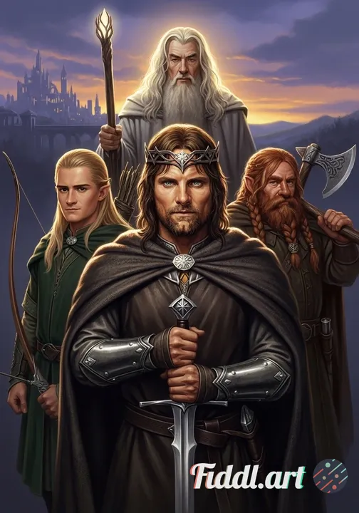 Lord of the rings fantasy portrait 