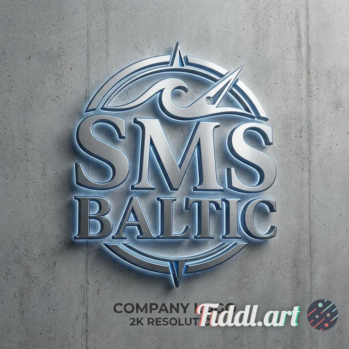 Make a 3D company logo, with letters 