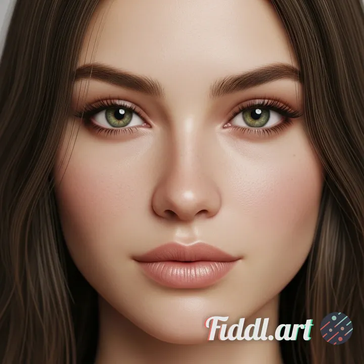 Create a photorealistic female character, designed for commercial use (ads, online shop, Instagram),