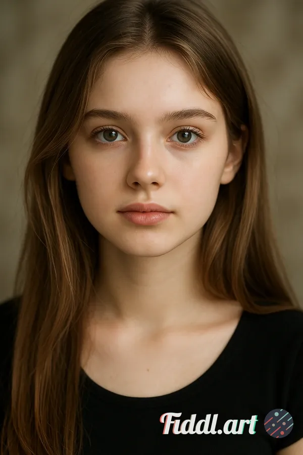 Gorgeous beautiful 18 years old Slavic gorgeous girl looking in front, sweet beautiful face, photore