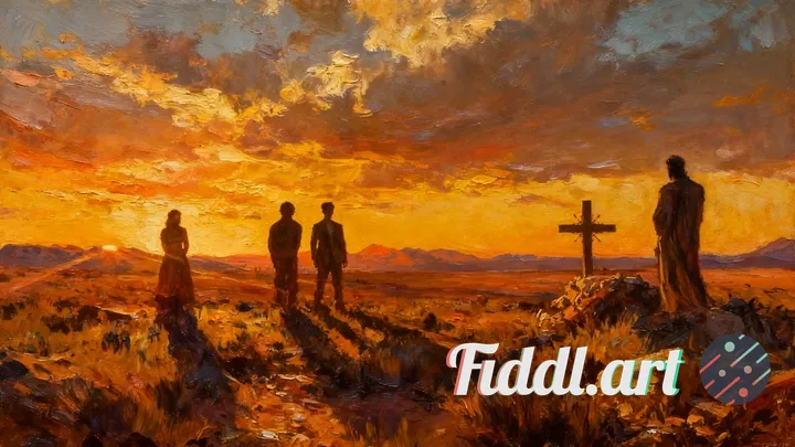 transform this into an epic painting