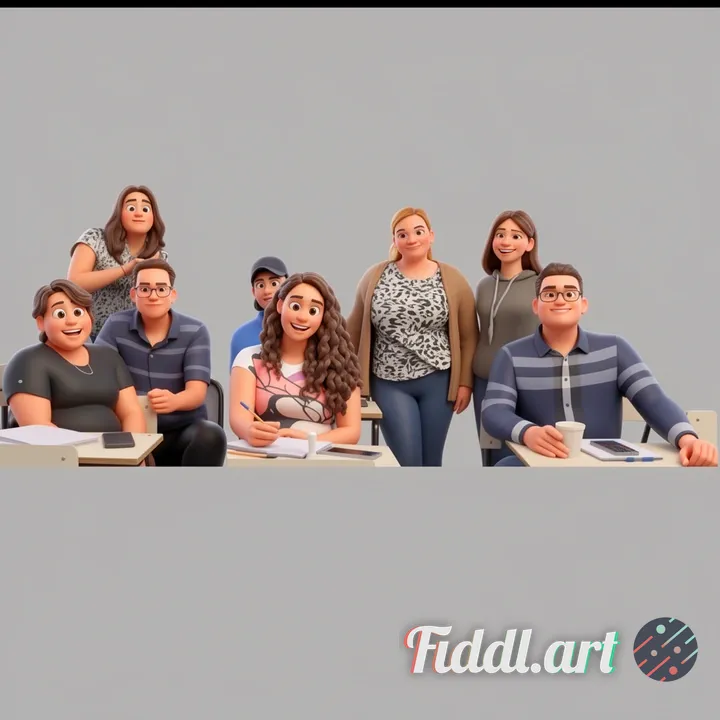 recrea una foto en dibujos animados en 3D