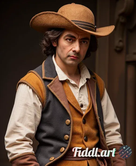 a man as a Renaissance Musketeer action figure