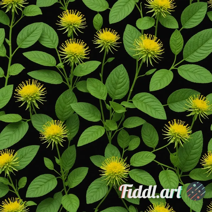 A highly detailed 3D model asset of a Sinapis arvensis plant. Features a basal rosette of large, lyr