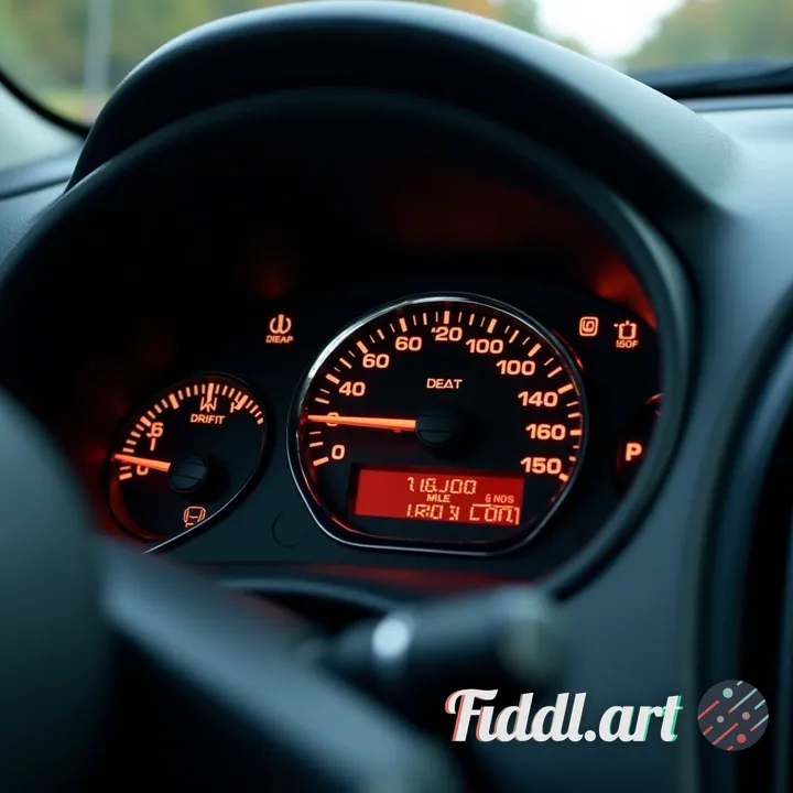  Odometer of chevy volt showing 120,000 miles