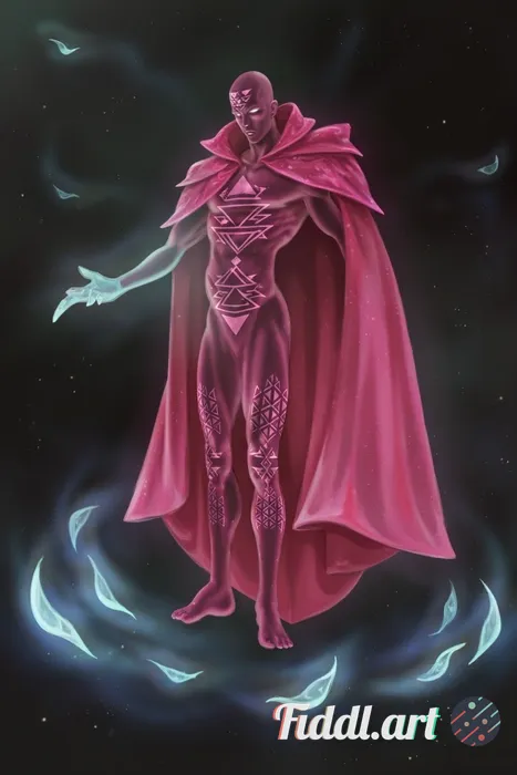 Transform this character into a painterly cinematic style inspired by Arcane, with hand-painted text