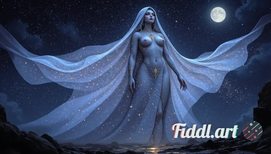 A mystical scene showcasing iridescent feathers glowing softly in the twilight, surrounded by ethere