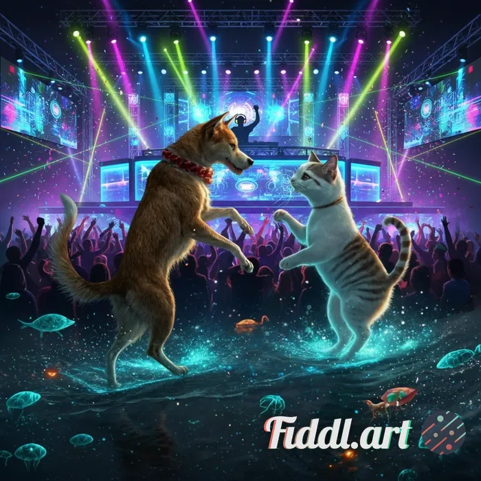 changle the background that look like a dj party