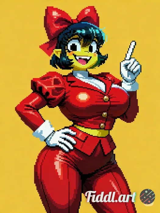 different pose of this character,  same detailed arstyle,  thick, legs, bust, small waist, same body