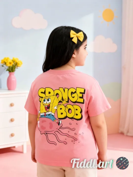 A cheerful indoor scene featuring a back view of full figure of 7-8 years old child standing in a ph