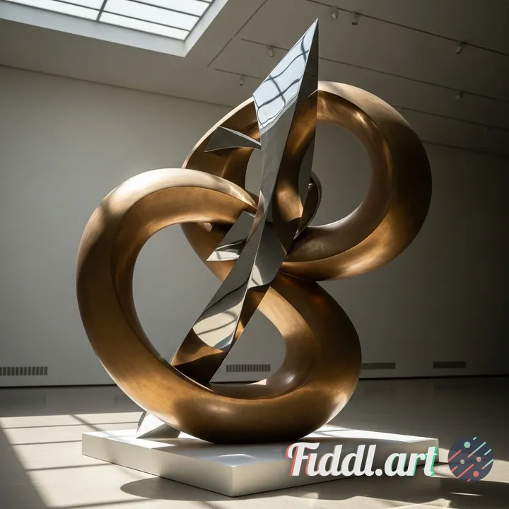 A stunning sculptural composition titled 'Escultura' — a contemporary, large-scale abstract sculptur