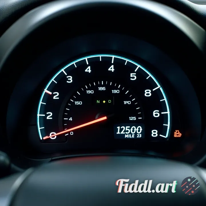  Odometer of chevy volt 2013 showing 120,000 miles