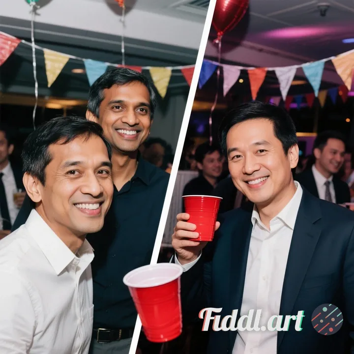 Make it so that the person on the left side is in the party (put his face instead of the guy behind 