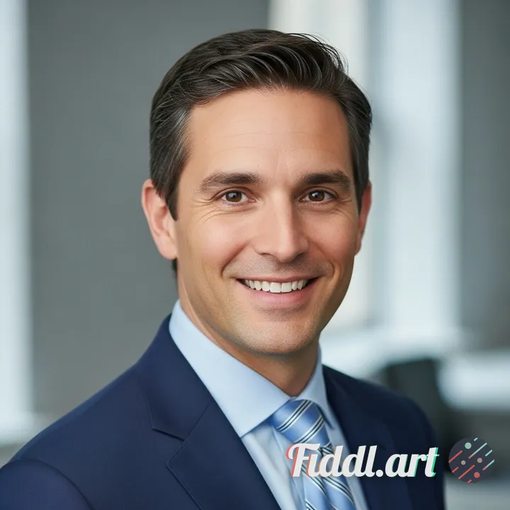 Generate a professional headshot.The man should be properly composed