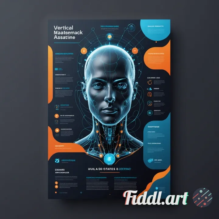 Genera un’immagine in formato pdf usando questo prompt: Vertical magazine-style advertisement page, 