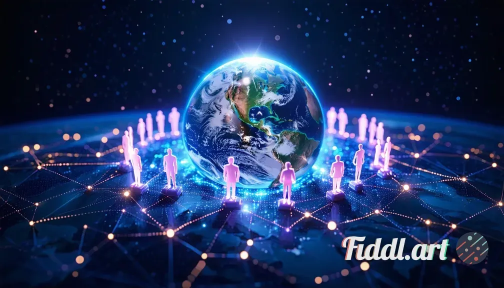 A luminous vision of Earth seen from space, glowing brightly as a symbol of care for the planet and 