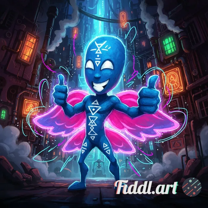 Transform this character into a painterly cinematic style inspired by Arcane, with hand-painted text