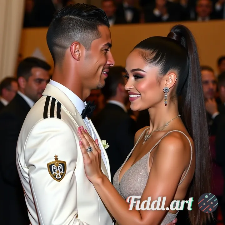 An image of cristiano Ronaldo and Ariana grande