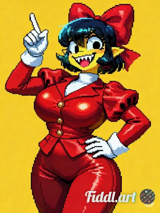 different pose of this character, same beautiful art style, sexy body,  thick, legs, bust, small wai