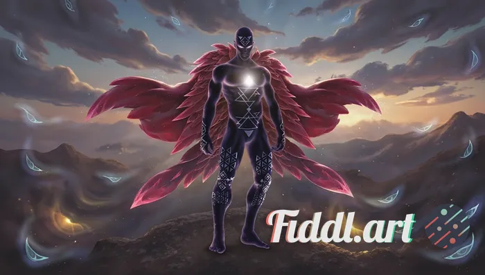 Transform this character into a painterly cinematic style inspired by Arcane, with hand-painted text