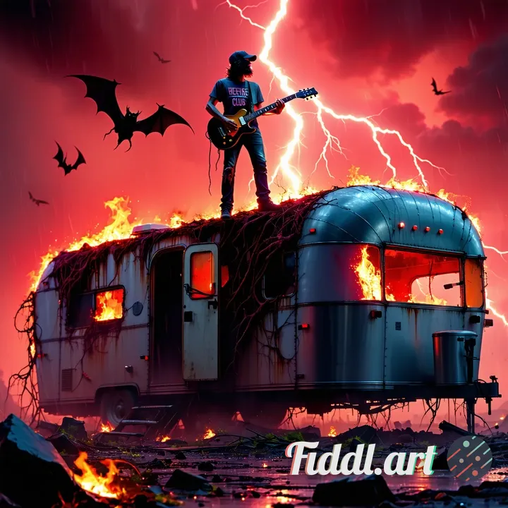 A dramatic cinematic movie poster, in the style of Stranger Things, featuring a heroic figure standi