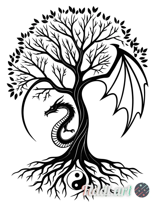 upper-arm cover-up tattoo design: wingless serpentine dragon forming a thick-bodied ouroboros around