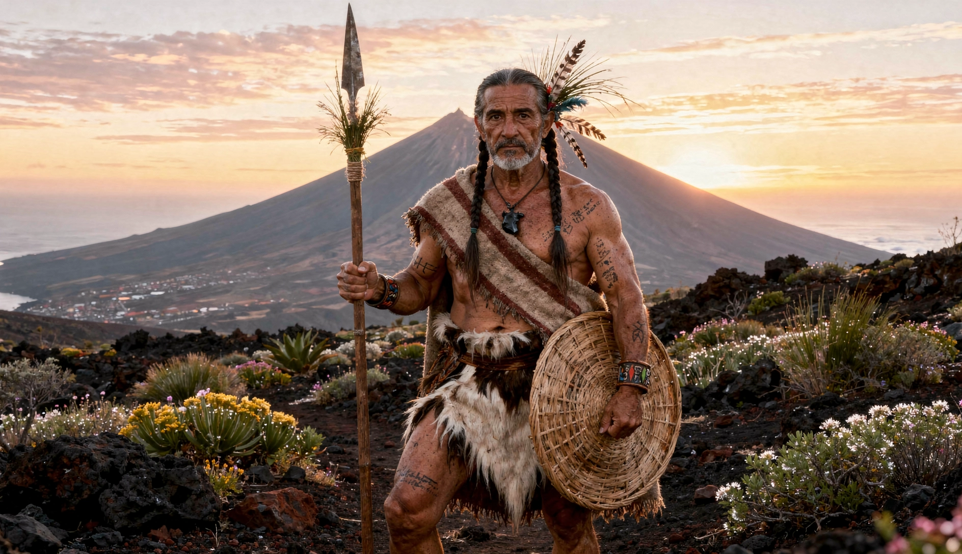 A stunningly detailed photorealistic fantasy landscape, showcasing FLUX.2's ability to render complex scenes with realistic lighting and textures.