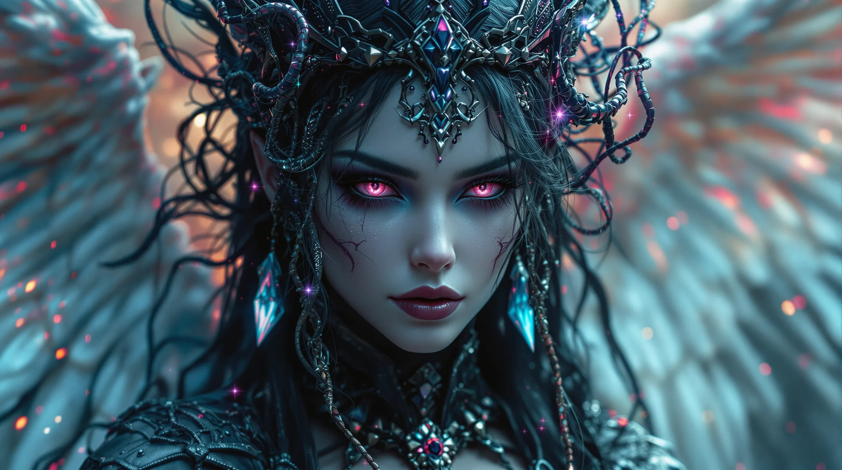 Una pieza de arte digital futurista que muestra redes neuronales brillantes fusionándose con una mano humana, simbolizando la evolución del arte con IA en 2026.